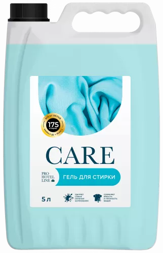 Rinox Care. 5 л Усиленный гель для стирки тканей всех типов.