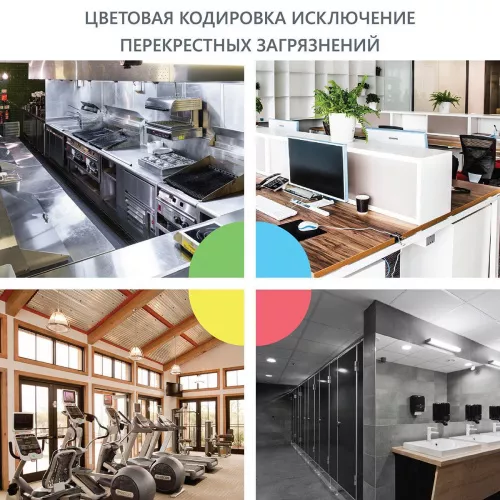 73600 Салфетка универсальная микроволоконная 36*36 см, 190 гр/м², синяя "HQ"
