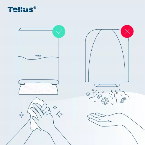 913008 Tellus диспенсер для листовых полотенец моносложения, черный