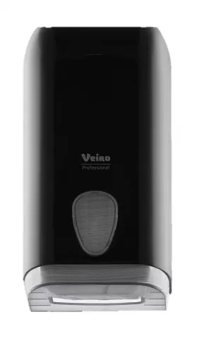 L-ONE черный Veiro Professional Диспенсер для листовой туалетной бумаги, пластиковый
