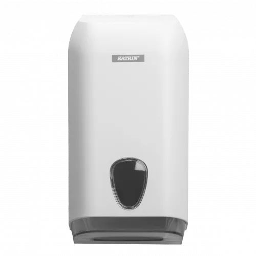92582_katrin_folded_toilet_tissue_dispenser_white_front