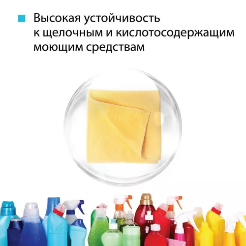 73601 Салфетка универсальная микроволоконная 36*36 см, 190 гр/м², желтая "HQ"