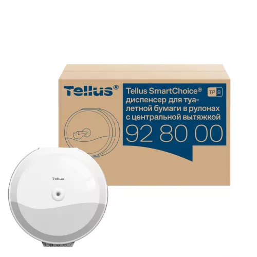 928000 Tellus SmartChoice® диспенсер для туалетной бумаги в рулонах с центральной вытяжкой, белый